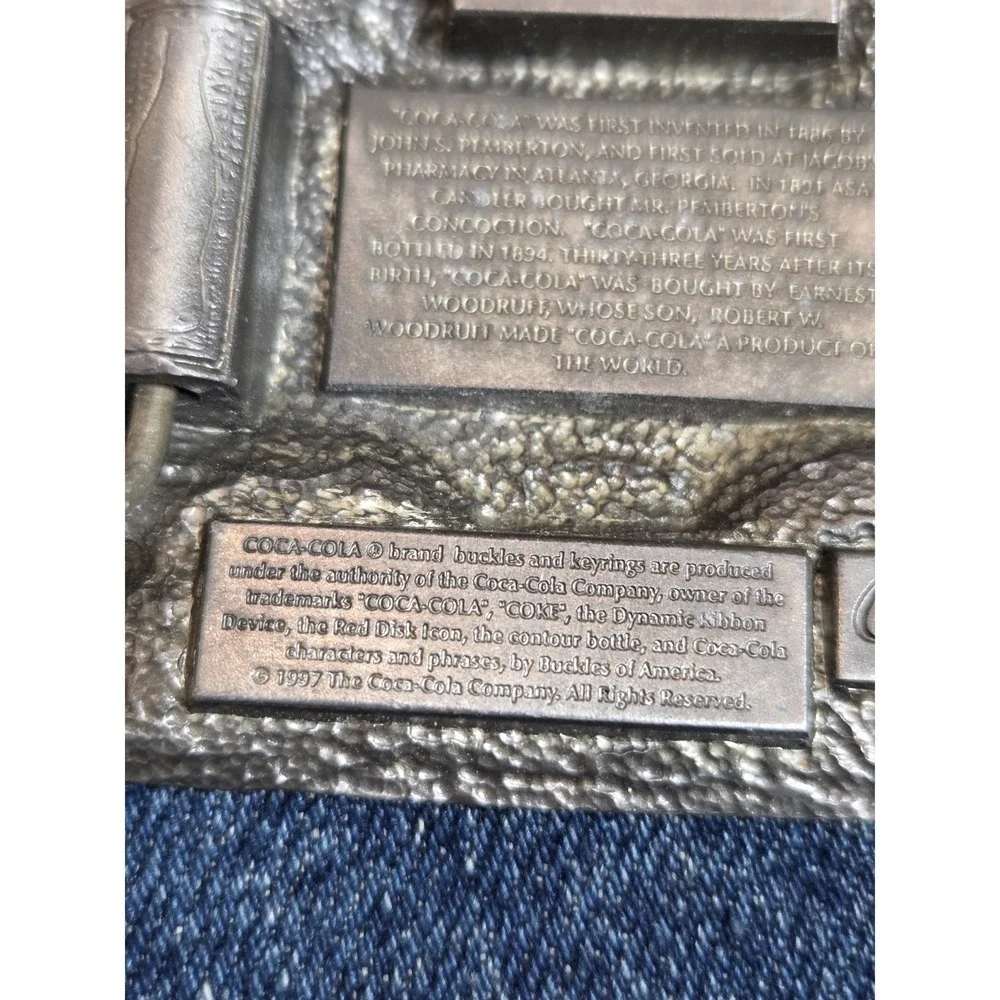 90s Coca-Cola Racing Belt Buckle w/ COA - Original Box 1997 Limited